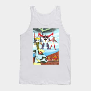 Jeeg VS Great Mazinger Tank Top